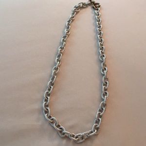 Silver rope chain 1/4 inch thick